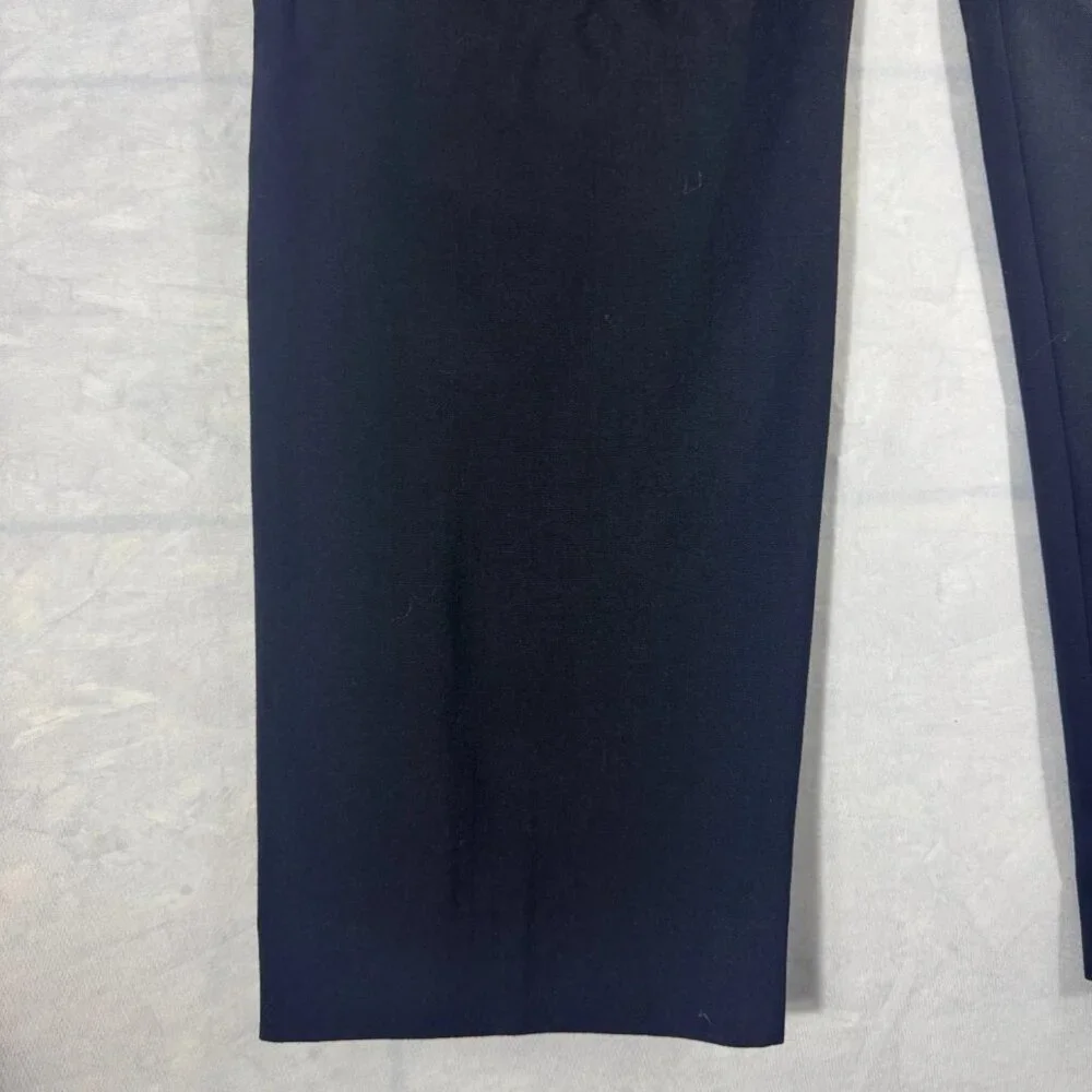 Banana Republic Men's Dress Pants Black Stretch Flat Front Front‎ Formal 34R